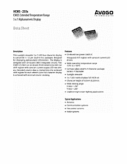 DataSheet HCMS-2351 pdf