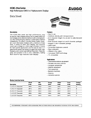 DataSheet HCMS-2922 pdf