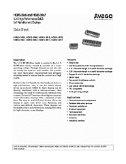 DataSheet HCMS-3907 pdf