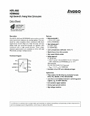 DataSheet HCNW4562 pdf