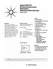 DataSheet HCPL-814 pdf