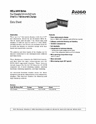 DataSheet HDLO-3416 pdf