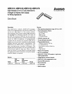 DataSheet HDSP-2133 pdf