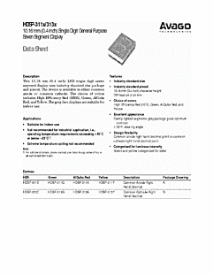 DataSheet HDSP-313G pdf