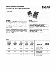 DataSheet HDSP-516G pdf