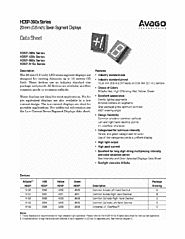 DataSheet HDSP-8601 pdf