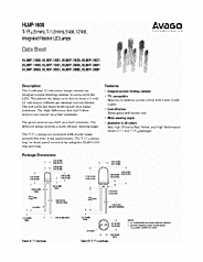 DataSheet HLMP-1601-GH000 pdf