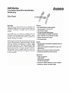 DataSheet HLMP-EG08-T0000 pdf