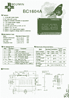 DataSheet BC1604A pdf