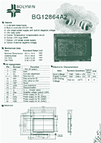 DataSheet BG12864A2 pdf
