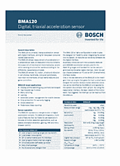 DataSheet BMA120 pdf