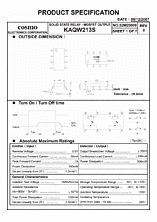 DataSheet KAQW213S pdf