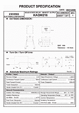 DataSheet KAQW216 pdf