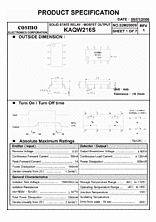 DataSheet KAQW216S pdf