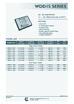 DataSheet WDD15-12D5 pdf