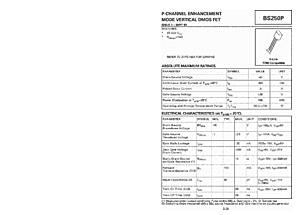 DataSheet BS250P pdf