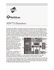 DataSheet NS9775 pdf