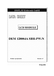 DataSheet DEM128064A-SBH-PW-N pdf