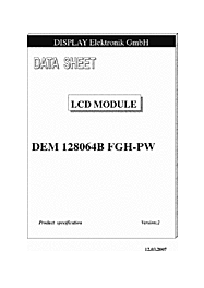 DataSheet DEM128064B-FGH-PW pdf