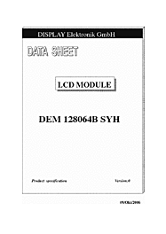 DataSheet DEM128064B-SYH pdf