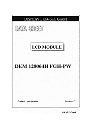 DataSheet DEM128064H-FGH-PW pdf