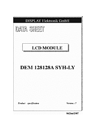 DataSheet DEM128128A-SYH-LY pdf