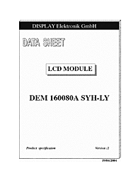 DataSheet DEM160080A-SYH-LY pdf
