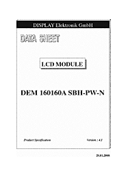 DataSheet DEM160160A-SBH-PW-N pdf