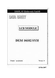 DataSheet DEM16102SYH pdf