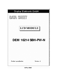 DataSheet DEM16214SBH-PW-N pdf