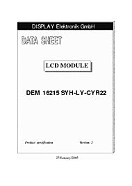 DataSheet DEM16215SYH-LY-CYR22 pdf