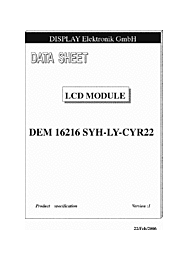 DataSheet DEM16216SYH-LY-CYR22 pdf