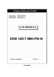 DataSheet DEM16217SBH-PW-N pdf