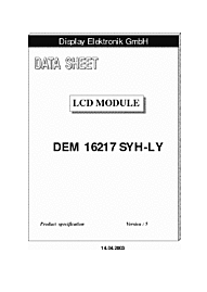 DataSheet DEM16217SYH-LY pdf
