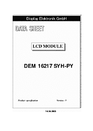 DataSheet DEM16217SYH-PY pdf