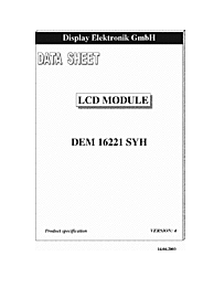 DataSheet DEM16221SYH pdf