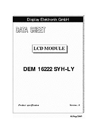 DataSheet DEM16222SYH-LY pdf