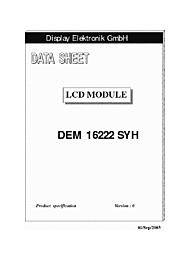 DataSheet DEM16222SYH pdf