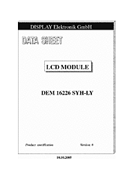DataSheet DEM16226SYH-LY pdf
