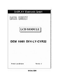 DataSheet DEM16481SYH-LY-CYR22 pdf