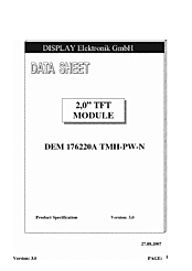 DataSheet DEM176220A-TMH-PW-N pdf