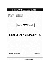 DataSheet DEM20231SYH-PY-CYR22 pdf