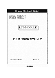 DataSheet DEM20232SYH-LY pdf