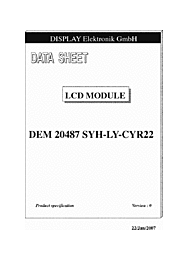 DataSheet DEM20487SYH-LY-CYR22 pdf