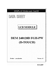 DataSheet DEM240128D-FGH-PW(D-TOUCH) pdf