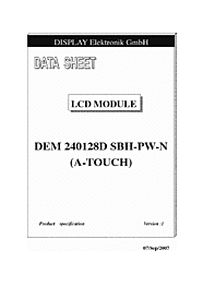 DataSheet DEM240128D-SBH-PW-N(A-TOUCH) pdf