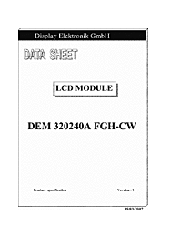 DataSheet DEM320240A-FGH-CW pdf