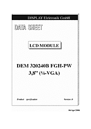DataSheet DEM320240B-FGH-PW pdf