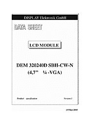 DataSheet DEM320240D-SBH-CW-N pdf