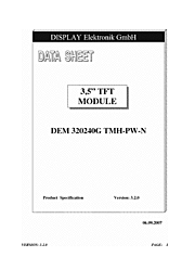 DataSheet DEM320240G-TMH-PW-N pdf